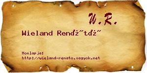 Wieland Renátó névjegykártya