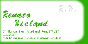 renato wieland business card